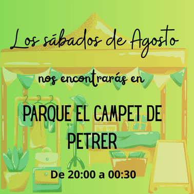 mercado artesanal en parque el campet