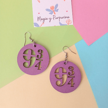 Pendientes de madera Plataforma