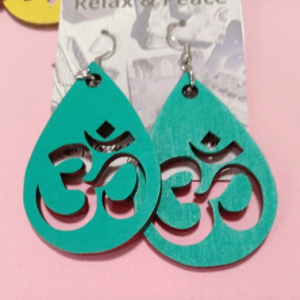 Pendientes 1 pendientes de madera hechos a mano